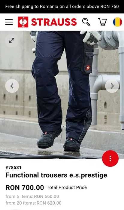 Pantaloni de lucru Engelbert Strauss e.s. prestige,48