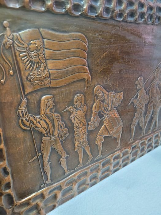 Медна картина пано 130х40 НАМАЛЕНА