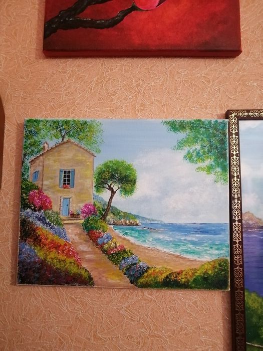 Продам картину Домик у моря