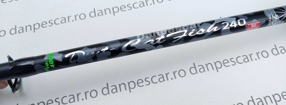 SET 4 Lansete SOMN Diamant DTM Catfish Lungime: 2,40m ACTIUNE 400 g