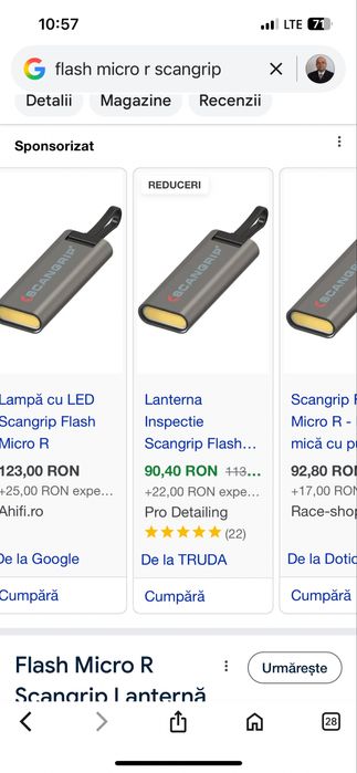 Lanterna breloc cu LED Scangrip