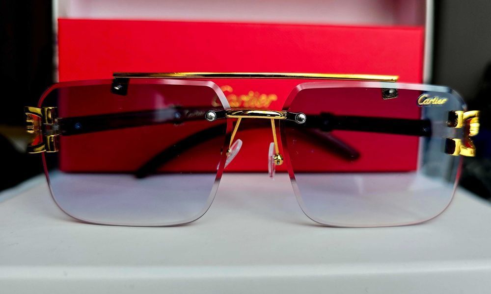 Ochelari de soare Cartier Leopard Blue