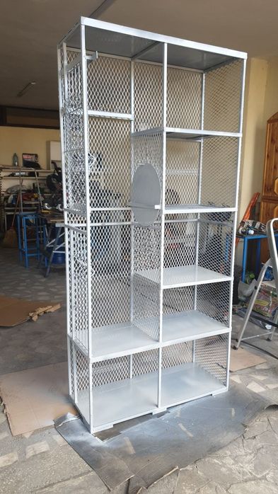 Стеллажи лофт.  Сеточные