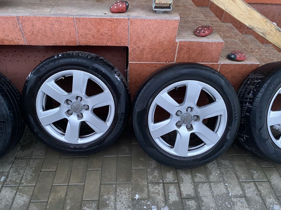 Jante originale Audi cu cauciucuri 225/55R17