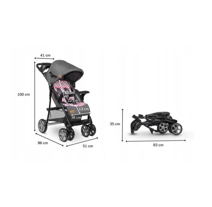 Carucior sport Lionelo Pink Scandi cu tavita, 2 suport pentru pahar