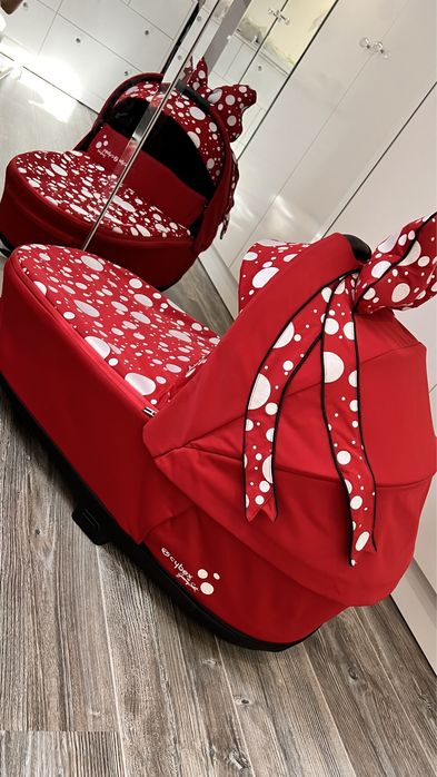 Кош за новородено Cybex Priam Lux Jeremy Scott Petticoat red dark