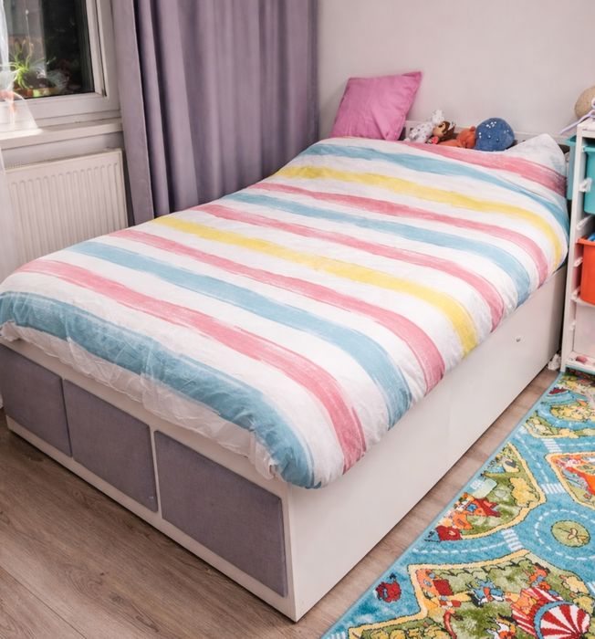 Pat 120x200 + saltea + topper