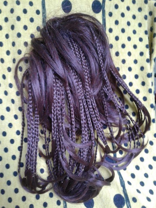 шиньон  цвет каштан