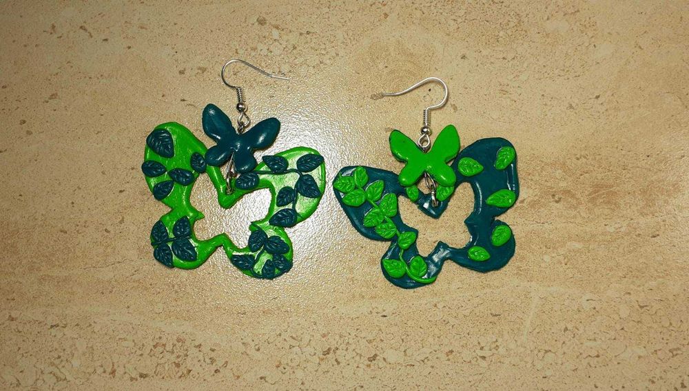 Обеци полимерна глина