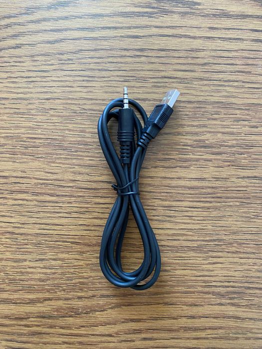 Cablu Date USB 2.0 la Jack 3.5 mm, Negru