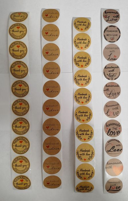 Стикери Thank You Коледни Сърце Животни