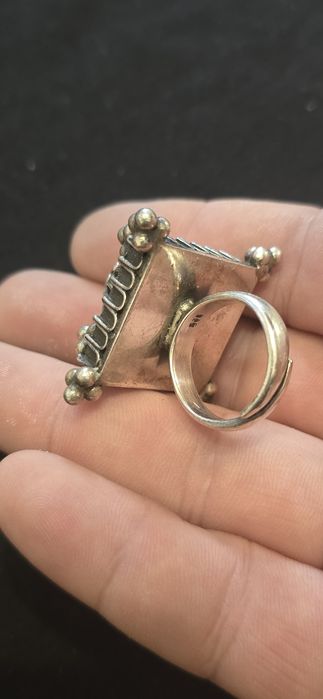 Inel argint masiv reglabil