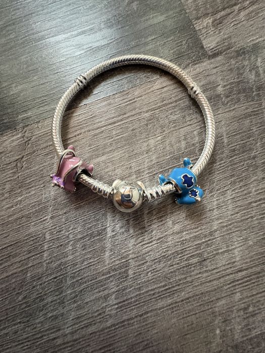 Bratara tip pandora Angel&Stitch disney noua