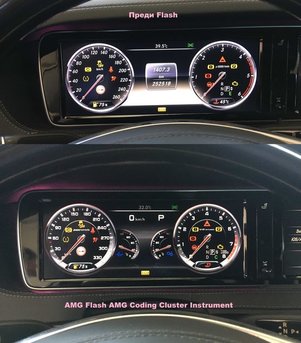 Активиране AMG Меню AMG Coding Clusters Instrument АМГ Километраж