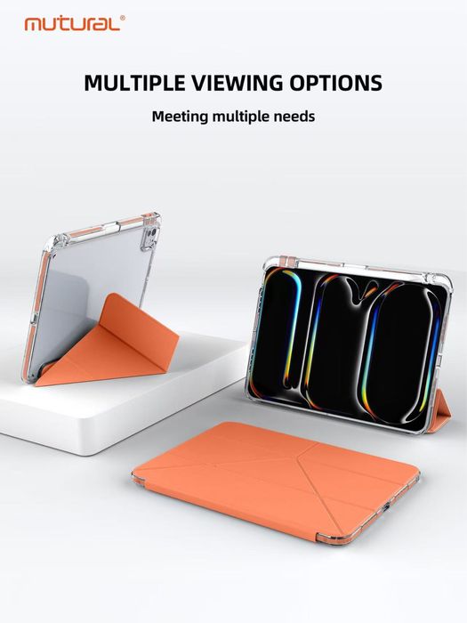 Чехол MUTURAL CLEAR-PRO для ipad 11 A16 (прозрачный с подставкой