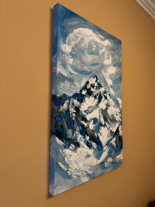 Vand tablou in stil mixed-media