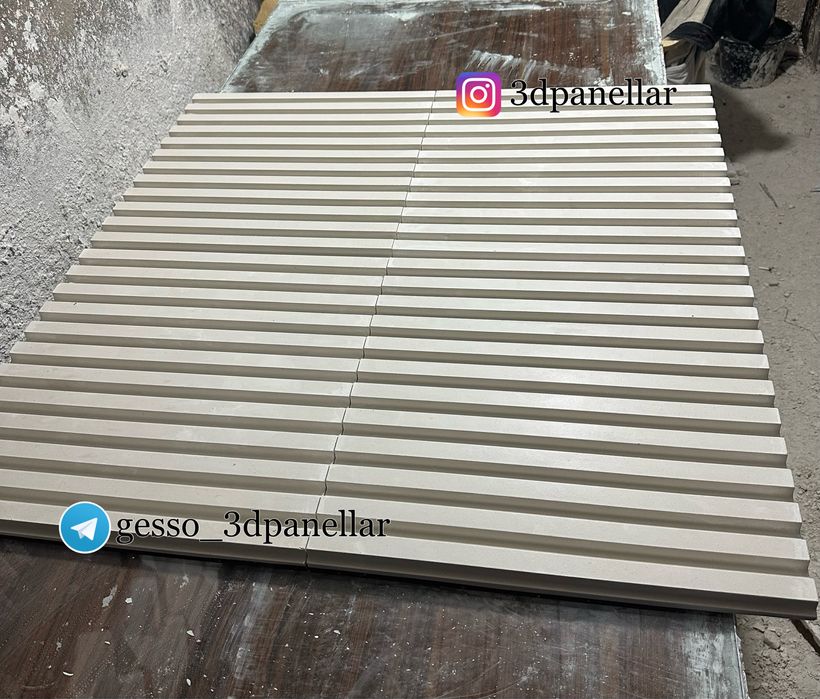 3д панель Рейка | 3d panel gips tyaga taroq  decor обои aboy