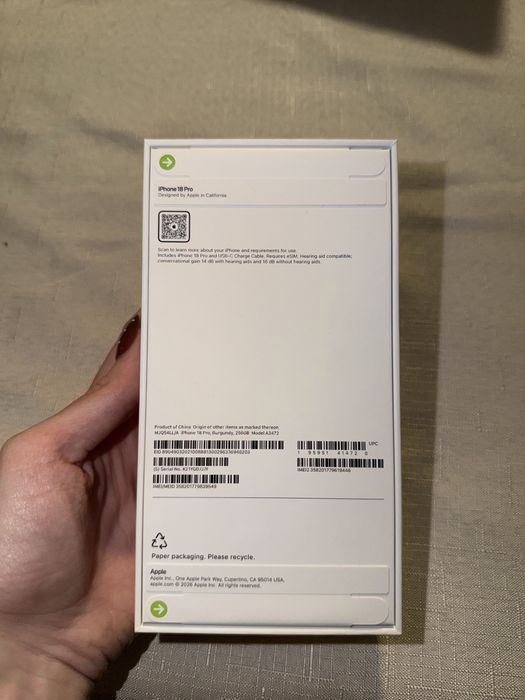iPhone 18 Pro 256GB Sigilat Unlocked Burgundy
