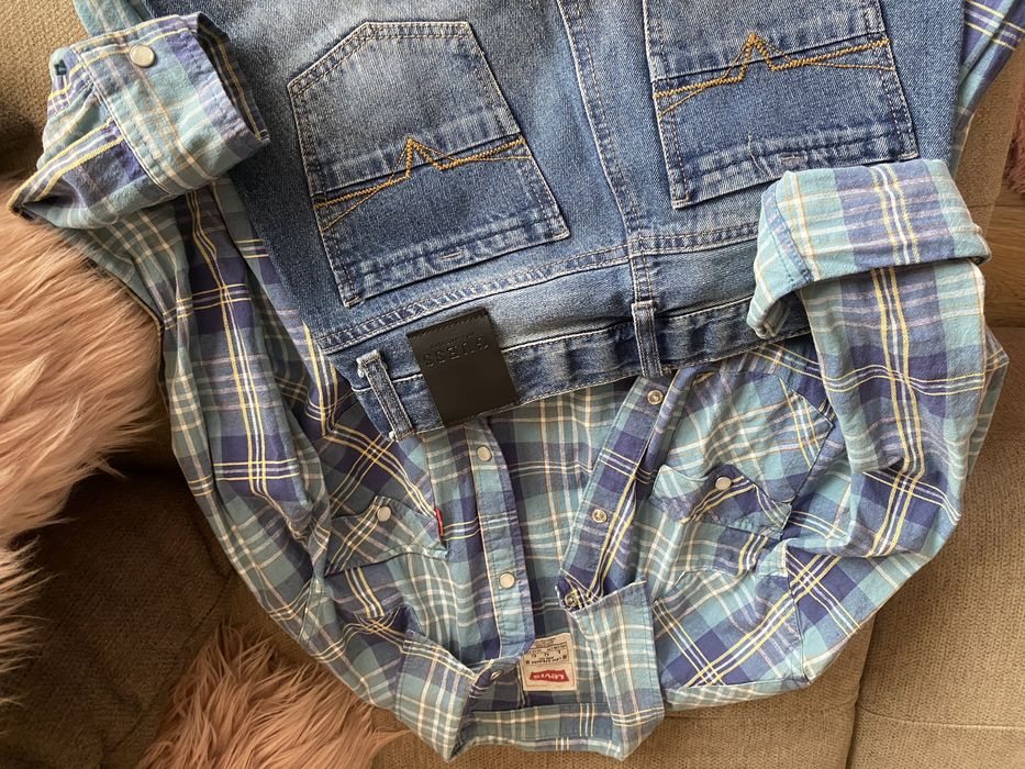Лот- Дънки Guess и риза Levi’s