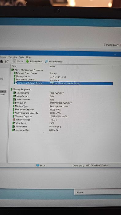 Dell 5481 Intel Quad Core i5/8GB DDR4/Nvidia 2GB/NVME 256GB+HDD 500GB