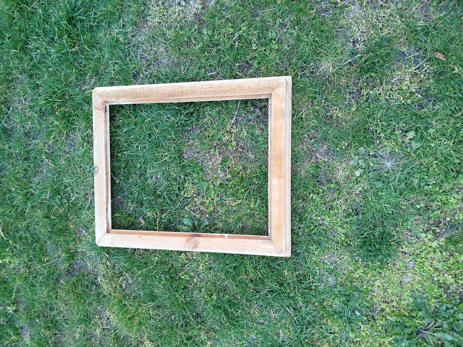 Голяма , ретро , дървена рамка