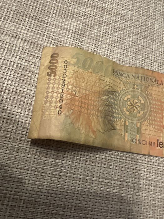 Bancnota Cincii mii lei BNR 1998 Lucian Blaga
