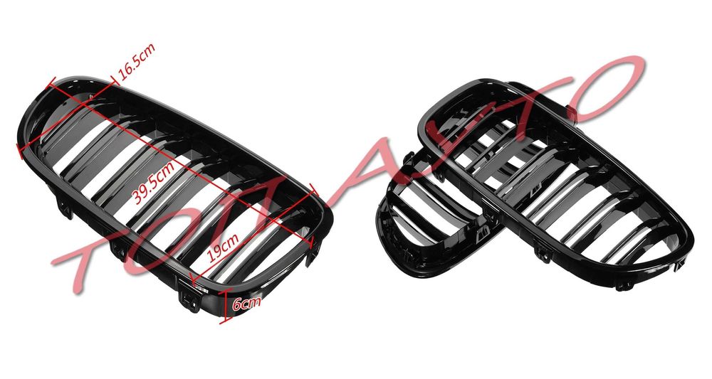 Двойни Бъбреци Решетки БМВ BMW F10 F11 Ф10 Ф11 М5 Черен Гланц Лак
