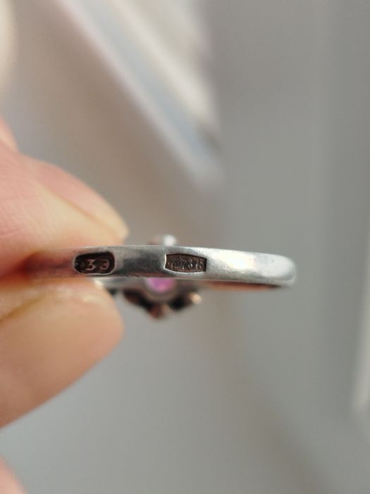 Серебряное,советское кольцо.