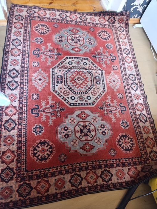 Шерстяной советский винтажный ковёр 190х135 см