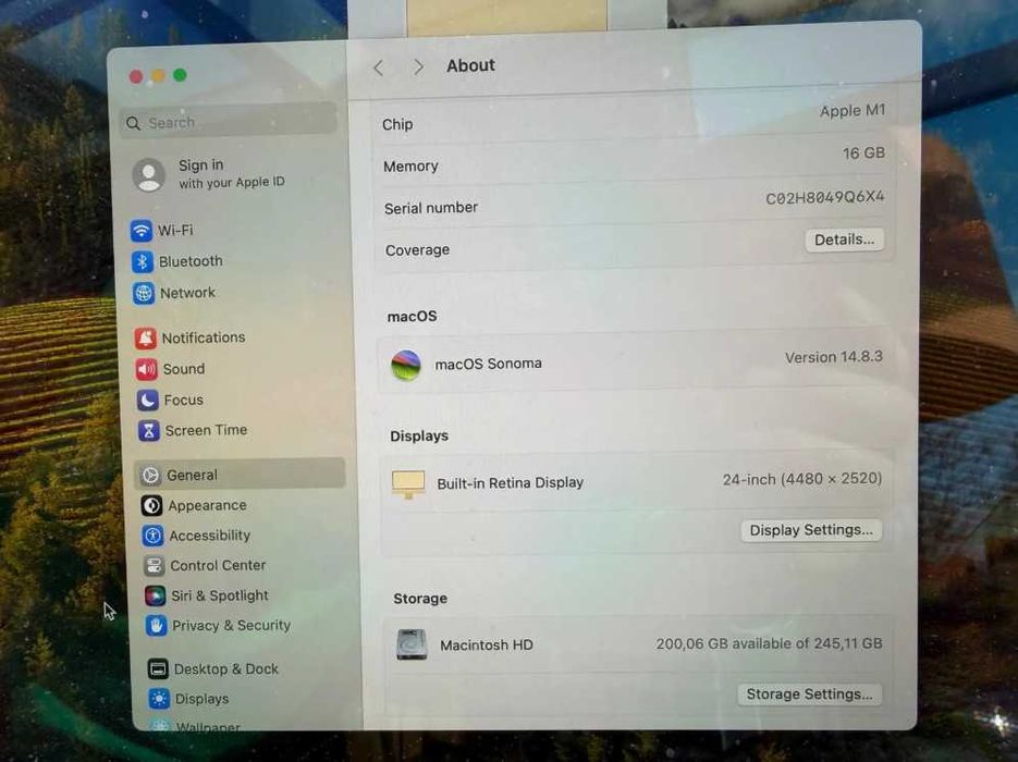 Apple iMac M1 24'' / 16GB RAM / 256GB