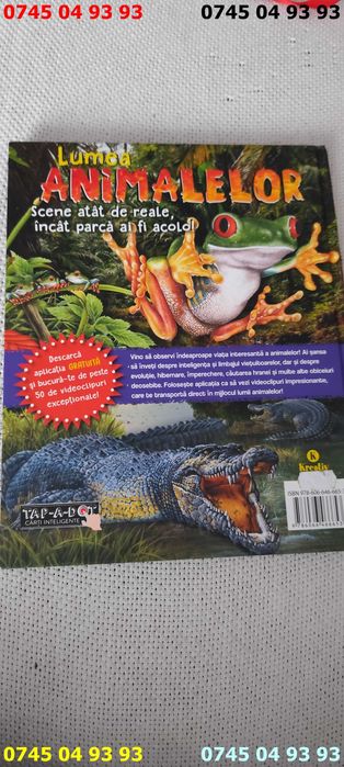 carte carti lumea animalelor cartonata si noua