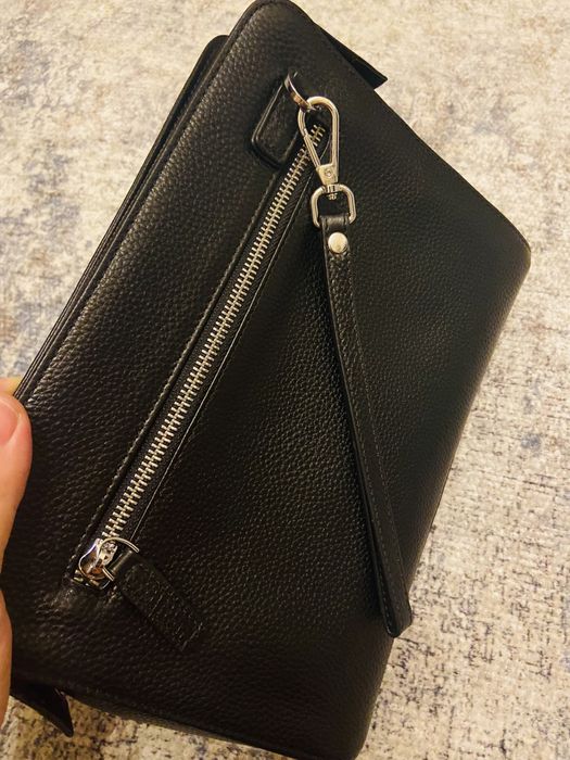 Кожаная барсетка