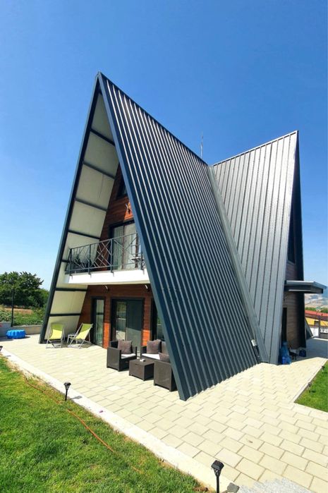 Cabane tip Aframe la cheie accept variante auto