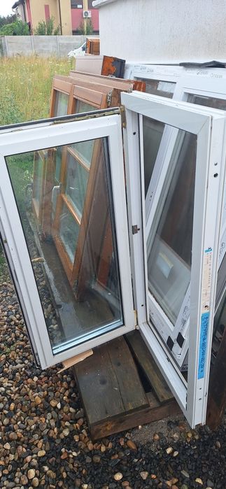 Tâmplărie pvc cu sticla termopan culoare alba