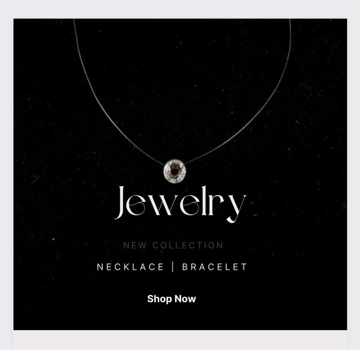 Колие с кристал Swarovski и сребърна закопчалка на прозрачна корда