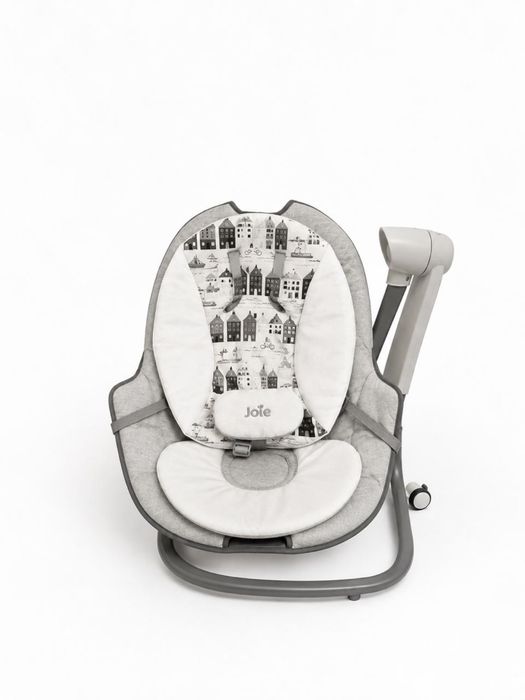 Детский шезлонг качеля joie serina 2in1