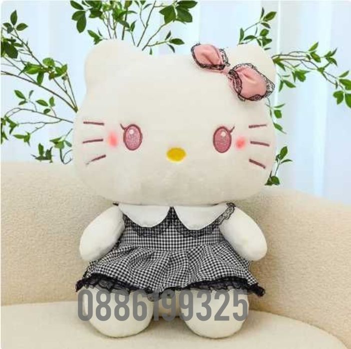 Плюшена играчка Kuromi от серията Hello Kitty Sanrio, 50см