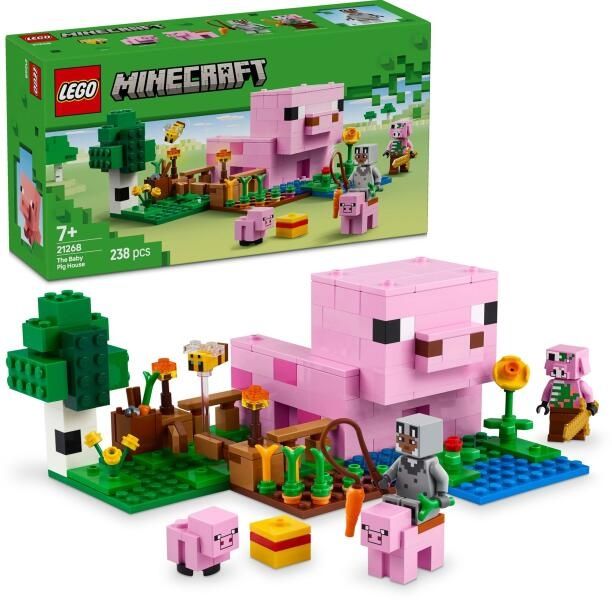 Lego minecraft casa porc