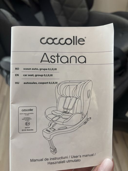 Scaun auto Coccolle isofix