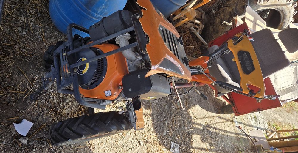 Motocultor ruris diesel 10 cp + remorca + plug + freze