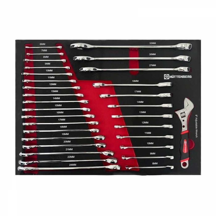 Шкаф с инструменти със 7 чекмеджета – 6 пълни ForceKraft - Huttenberg