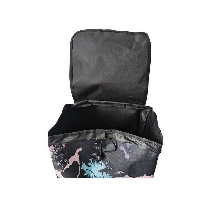 Пазарска количка Mercado Trade, Макс.тегло 30кг., Черна с мотиви