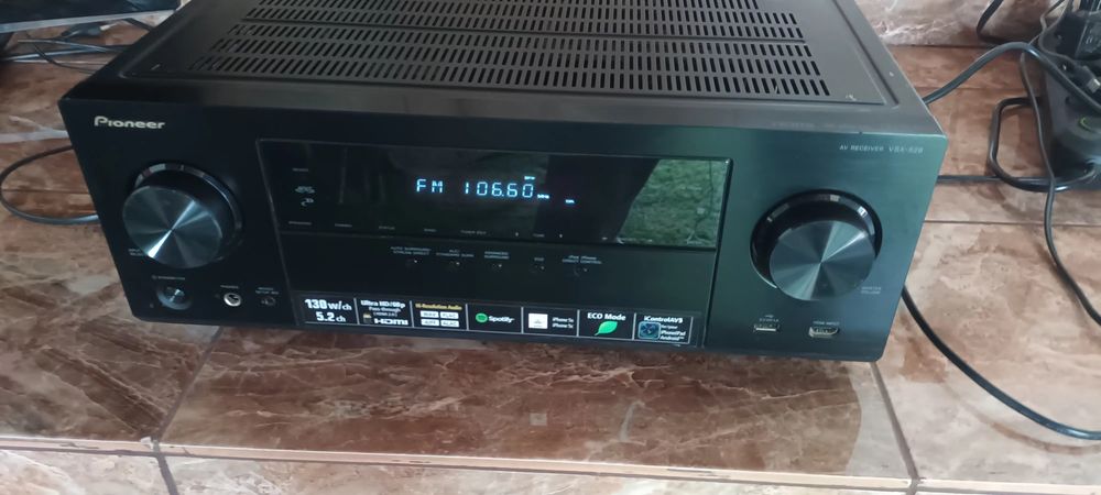 Receiver AV Pioneer VSX-529-K, 5.2 canale, 105W RMS, Ultra HD 4K, Negru