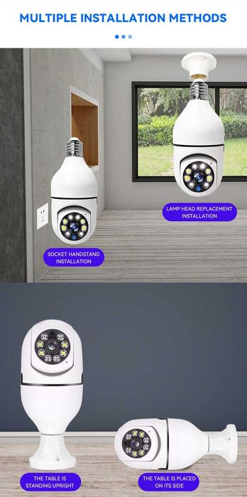 Camera supraveghere motorizata bulb