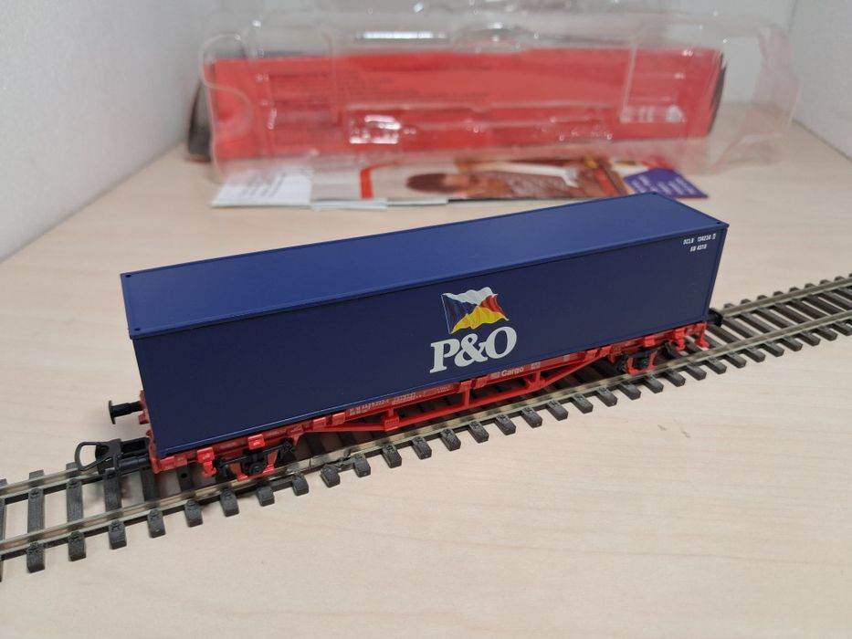 Piko  vagoane port container trenulet electric scara H0