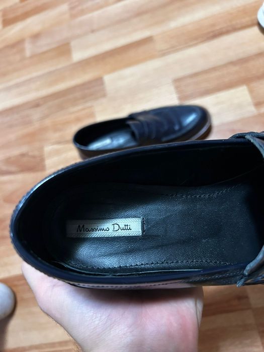 Mocasini din piele lăcuita Massimo Dutti, nr 37