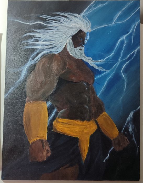 Картина "Зевс" на холсте.