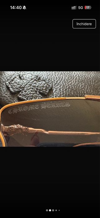 Ochelari de soare Chrome Hearts „Nipply” Gold Plated
