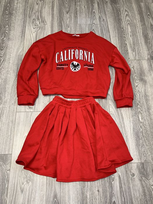 Compleu cu fusta Red