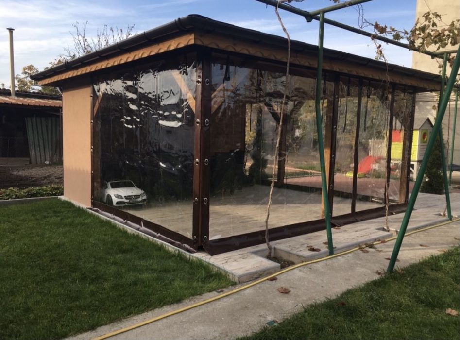 Втроупорни завеси прегради PVC прозрачен винил кристал найлони барбекю